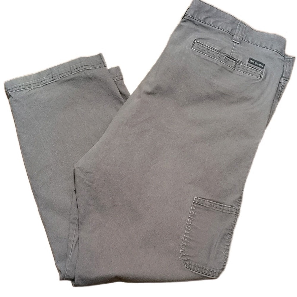 Columbia Mens 42x30 Outdoor Tactical Pants Wide Leg Hiking‎ Utility Cargo Cotton - Picture 4 of 13